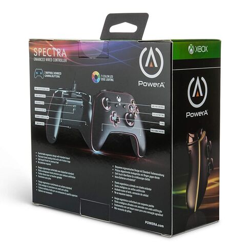 وحدة التحكم السلكية المضيئة المحسنة PowerA Spectra لأجهزة Xbox One، لوحة الألعاب، وحدة تحكم ألعاب الفيديو السلكية، وحدة تحكم الألعاب، Xbox One، تعمل مع Xbox Series X|S in Kuwait