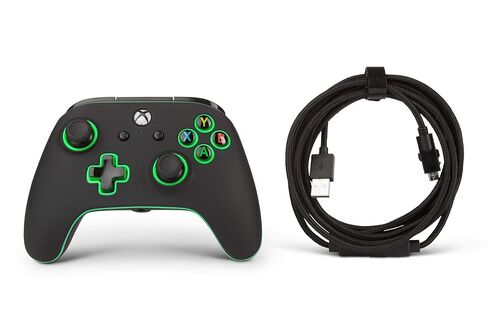 وحدة التحكم السلكية المضيئة المحسنة PowerA Spectra لأجهزة Xbox One، لوحة الألعاب، وحدة تحكم ألعاب الفيديو السلكية، وحدة تحكم الألعاب، Xbox One، تعمل مع Xbox Series X|S in Kuwait