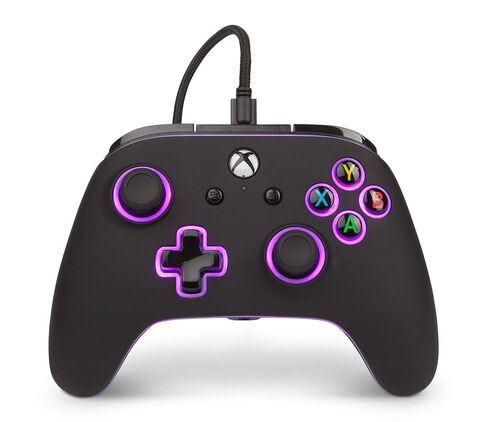 وحدة التحكم السلكية المضيئة المحسنة PowerA Spectra لأجهزة Xbox One، لوحة الألعاب، وحدة تحكم ألعاب الفيديو السلكية، وحدة تحكم الألعاب، Xbox One، تعمل مع Xbox Series X|S in Kuwait
