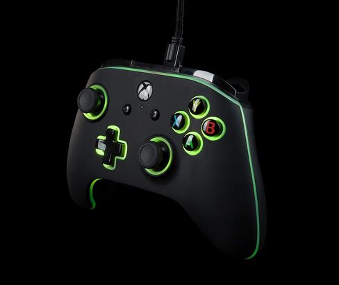 وحدة التحكم السلكية المضيئة المحسنة PowerA Spectra لأجهزة Xbox One، لوحة الألعاب، وحدة تحكم ألعاب الفيديو السلكية، وحدة تحكم الألعاب، Xbox One، تعمل مع Xbox Series X|S in Kuwait
