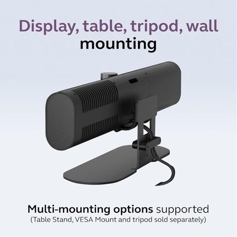 Jabra PanaCast 40 Video Bar System غرفة اجتماعات صغيرة جهاز فيديو Android ووحدة تحكم تعمل باللمس، نظام مؤتمرات مجال الرؤية 180 درجة مع ميكروفون ومكبرات صوت، معتمد لغرف التكبير، أسود in Kuwait