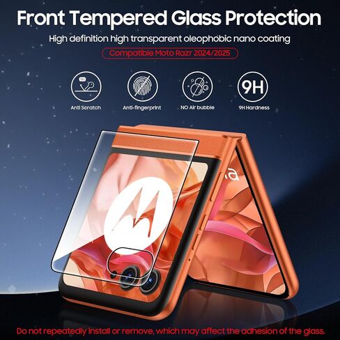 for Motorola Razr 2025/ 2024 Screen Protectors, 2 Packs Inner Screen TPU Protective Film [Installation Kit] + 2 Packs Outer Screen Tempered Film, Ultra High Definition, Durable, Wrinkle Resistant, Scratch Resistant, Bubble Free, Newbie Friendly in Saudi Arabia