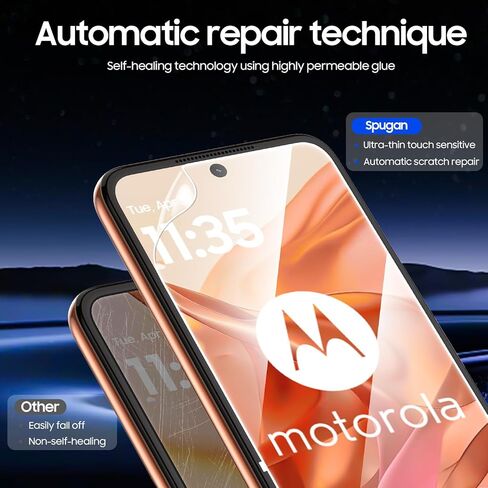 for Motorola Razr 2025/ 2024 Screen Protectors, 2 Packs Inner Screen TPU Protective Film [Installation Kit] + 2 Packs Outer Screen Tempered Film, Ultra High Definition, Durable, Wrinkle Resistant, Scratch Resistant, Bubble Free, Newbie Friendly in Saudi Arabia