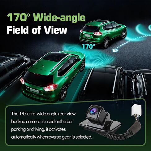 Backup Camera Rear View Parking Assist Camera 170° HD Night Vision for Honda Accord Sedan EX-L 2014 2015 2016 2017 Replaces 590-440,39530T2AA21,39530T2AA31,39530-T2A-A21 in Kuwait