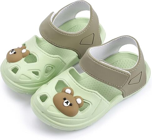 صنادل مريحة للأولاد والبنات، أحذية مشي للحديقة والشاطئ وحمام السباحة، نعل مضاد للانزلاق للأطفال الصغار in Kuwait