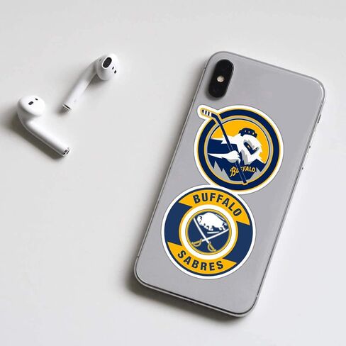 25 قطعة من ملصقات Buffalo American Hockey Sabers لزجاجة المياه، والكمبيوتر المحمول، والدراجة، والكمبيوتر، والدراجات النارية، وحقيبة السفر، وملصق تزيين ملصق السيارة in Kuwait