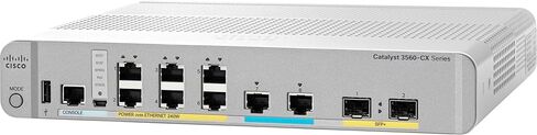 Cisco WS-C3560CX-8XPD-S Catalyst 3560CX-8XPD-S - محول - مُدار - 8 × 10/100/1000 (PoE+) + 2 x combo 10 Gigabit SFP+ - سطح المكتب، قابل للتركيب على حامل، قابل للتركيب على سكة DIN، قابل للتركيب على الحائط - PoE+ in Saudi Arabia