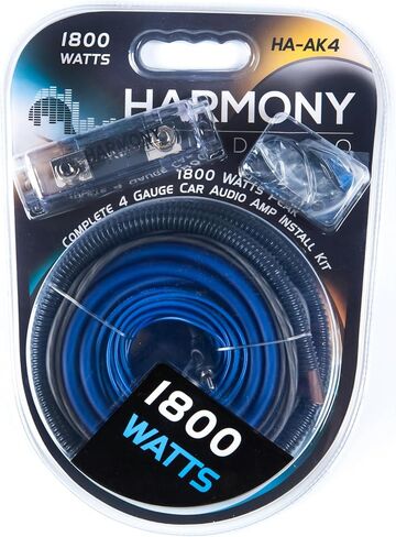 Harmony Audio Alpine Compatible with 2004-2008 Ford F150 Super Crew Extended Cab W10S4 Dual 10" Subwoofer 500W Loaded Sealed Sub Box Enclosure Bundle | HA-A800.1 800W Amplifier, 4GA Amp Wiring Kit in Saudi Arabia