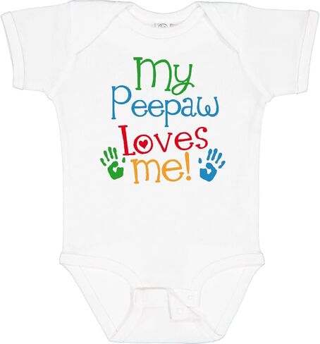 بدلة الأطفال Inktastic My Peepaw Loves Me Baby in Kuwait