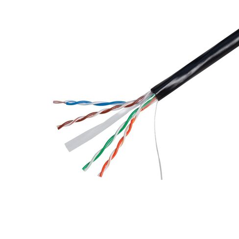 Cables Direct Online CAT6 1000ft Outdoor 23 AWG 550MHz Ethernet Cable UTP Solid Bare Copper Bulk Wire Direct Burial UV Weatherproof Resistant in Saudi Arabia