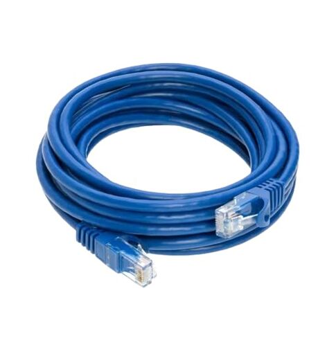 كابل تصحيح شبكة إيثرنت SATMAXIMUM Cat6 بسرعة 550 ميجا هرتز جيجابت للإنترنت، بدون مشبك للكمبيوتر الشخصي والكمبيوتر المحمول والمودم والموجه ووحدات التحكم - المنزل والمكتب، أزرق (15 قدم) in Kuwait