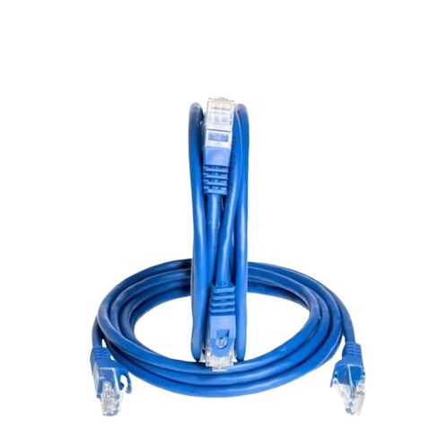كابل تصحيح شبكة إيثرنت SATMAXIMUM Cat6 بسرعة 550 ميجا هرتز جيجابت للإنترنت، بدون مشبك للكمبيوتر الشخصي والكمبيوتر المحمول والمودم والموجه ووحدات التحكم - المنزل والمكتب، أزرق (15 قدم) in Kuwait