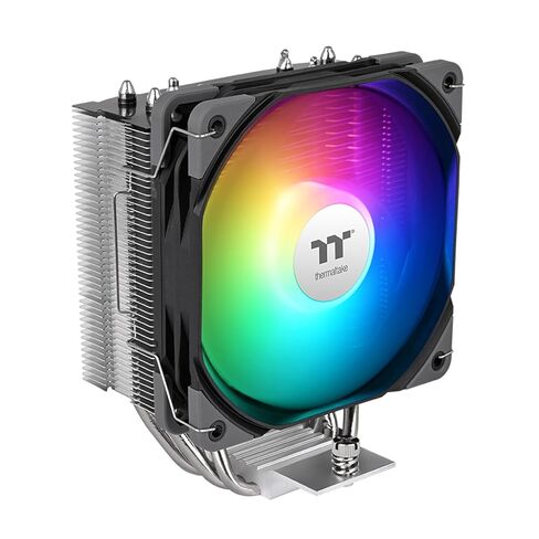 Thermaltake UX400 ARGB CPU Cooler; 4xØ6mm Copper Heatpipes; 120mm PWM Fan; 700~1800 RPM; Intel/AMD Compatible; Single Tower; 240W TDP; Black; CL-P142-AL12SW-A in Saudi Arabia