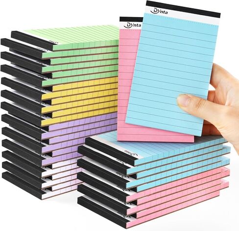 Dynta 36 حزمة 3 × 5 وسادات ملاحظات صغيرة، 45 ورقة لكل وسادات كتابة مسطرة بالكلية، ورق أبيض 80 جرامًا للمتر المربع 1620 ورقة، قائمة المهام، هدية عيد الميلاد in Kuwait