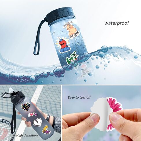 50Pcs Cute Dick Stickers Waterproof, Vinyl Stickers for Aldult, Funny Penis Decal Vinyl for Water Bottle, Car, Laptop, Phone, Skateboard in Saudi Arabia