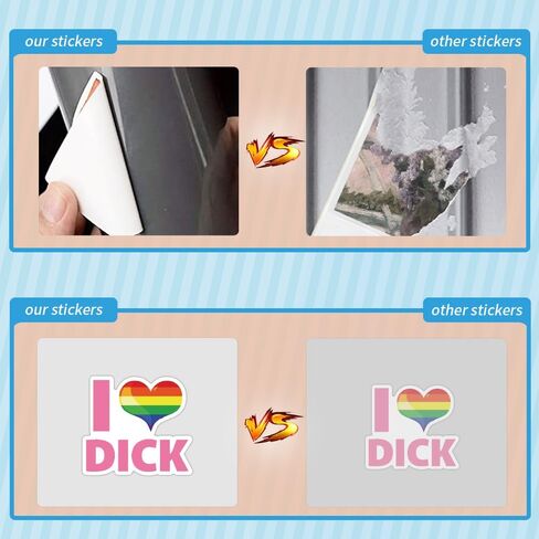 50Pcs Cute Dick Stickers Waterproof, Vinyl Stickers for Aldult, Funny Penis Decal Vinyl for Water Bottle, Car, Laptop, Phone, Skateboard in Saudi Arabia