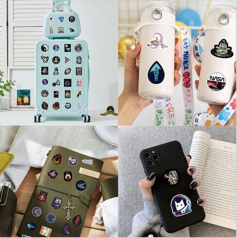 200 قطعة من ملصقات الفضاء للأطفال، ملصقات رواد فضاء ناسا من الفينيل المقاوم للماء، هدايا بموضوع الفضاء للبالغين، ملصق كوكب لزجاجات المياه، وأجهزة الكمبيوتر المحمول، والمجلات، والخوذة، وسجلات القصاصات in Kuwait