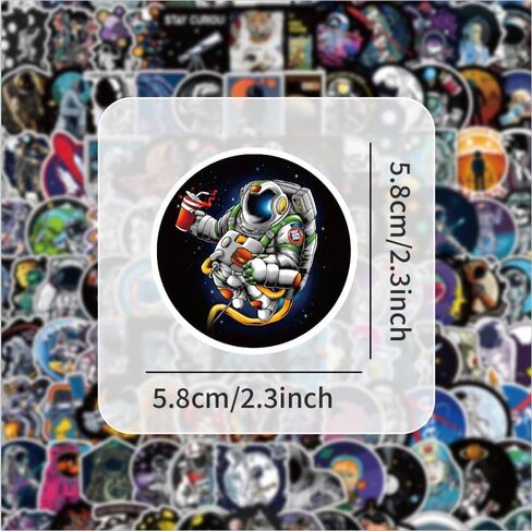 200 قطعة من ملصقات الفضاء للأطفال، ملصقات رواد فضاء ناسا من الفينيل المقاوم للماء، هدايا بموضوع الفضاء للبالغين، ملصق كوكب لزجاجات المياه، وأجهزة الكمبيوتر المحمول، والمجلات، والخوذة، وسجلات القصاصات in Kuwait