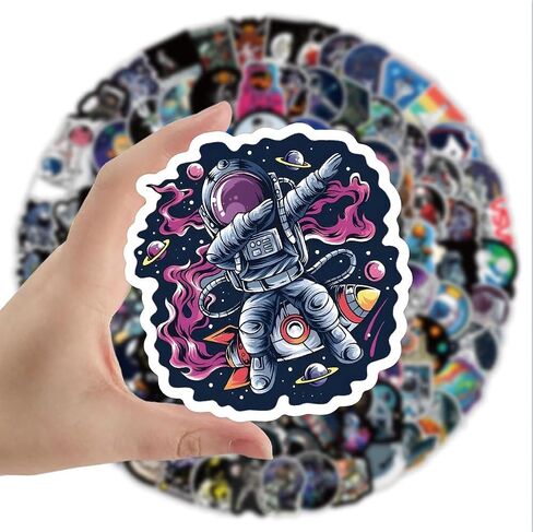 200 قطعة من ملصقات الفضاء للأطفال، ملصقات رواد فضاء ناسا من الفينيل المقاوم للماء، هدايا بموضوع الفضاء للبالغين، ملصق كوكب لزجاجات المياه، وأجهزة الكمبيوتر المحمول، والمجلات، والخوذة، وسجلات القصاصات in Kuwait