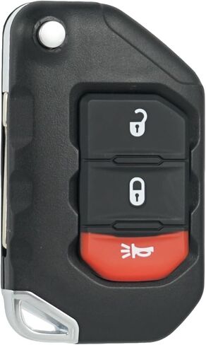 استبدال MechanMagic Key Fob يناسب سيارة Jeep Wrangler 2018 2019 2020 2021 2022 2023 2024 Gladiator 2020-2024 Proximity Smart Keyless Entry Remote Control OHT1130261 68416782AA in Kuwait