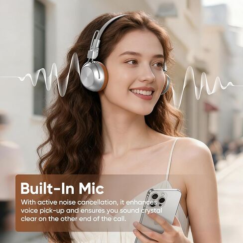 سماعات رأس لاسلكية، بلوتوث 6.0 الكمون المنخفض للغاية، إلغاء الضوضاء، مكالمات واضحة، صوت هاي فاي، الاقتران التلقائي، وضع مزدوج سلكي ولاسلكي، شحن من النوع C، وقت تشغيل يصل إلى 60 ساعة، قابلة للطي، خفيفة الوزن. in Kuwait