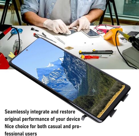 استبدال شاشة الهاتف EBTOOLS لـ Edge 60 Pro، ملحقات إصلاح الهاتف، مجموعة إطار محول رقمي لشاشة LCD تعمل باللمس، كفاءة طاقة خفيفة الوزن، لمشاكل اللمس، غير مستجيب in Saudi Arabia