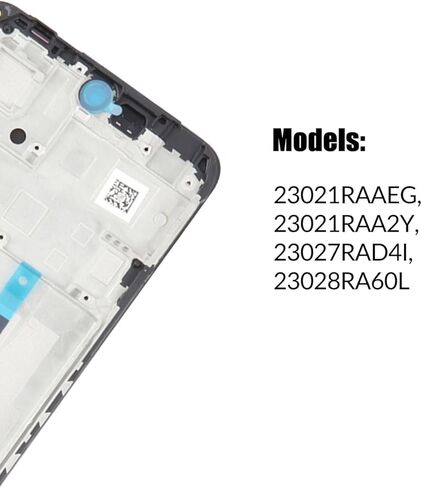 بديل لشاشة Redmi Note 12 4G LCD مع إطار لـ redmi 23021RAAEG | 23021RAA2Y | 23027RAD4I | 23028RA60L LCD مجموعة المحولات الرقمية لشاشة تعمل بلمس مع طقم تصليح in Saudi Arabia