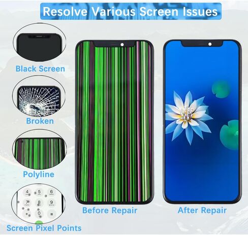 عرض لهاتف iPhone 11 Pro Max A2218 A2161 A2220 شاشة LCD بديلة ثلاثية الأبعاد تعمل باللمس بدقة عالية كاملة، مجموعة إطار محول رقمي لشاشة اللمس، لاصق مقاوم للماء، مجموعات إصلاح جديدة in Kuwait