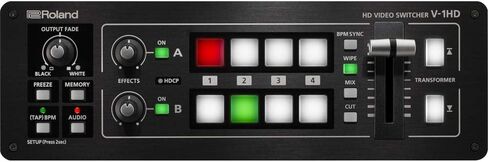 Roland V-1HD Portable 4 x HDMI Input Switcher with Padded Mixer Bag & 0.5 x 6 Touch Fastener Straps Bundle in Saudi Arabia