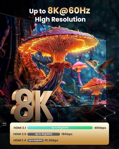 محول HDMI 2.1 من llano HDMI 4K@120 هرتز مع مستخرج صوت (بصري و3.5 مم، SPDIF 7.1Ch، سرعة عالية 48 جيجابت في الثانية)، محول صوت HDMI 4 في 1 متوافق مع PS4/PS5 Xbox Roku (رمادي) in Saudi Arabia