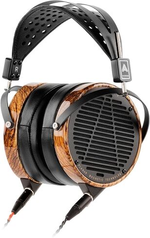 سماعات الرأس Audeze LCD-3 المستوية المغناطيسية فوق الأذن مع حقيبة حمل (زيبرانو، خالية من الجلد) in Kuwait