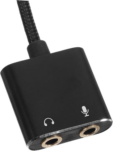 بطاقة صوت USB خارجية ومحول مقسم سماعة الرأس لأجهزة الكمبيوتر والأجهزة اللوحية التوصيل والتشغيل لا حاجة إلى برنامج تشغيل محول صوت عالي الدقة مع سماعة رأس ميكروفون صوتية ثابتة وواضحة in Kuwait