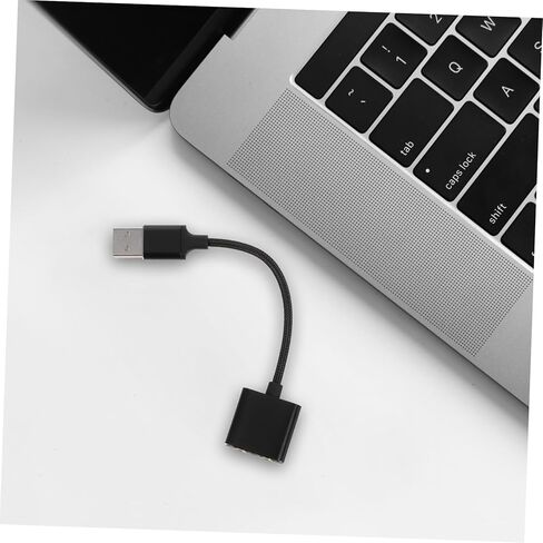 بطاقة صوت USB خارجية ومحول مقسم سماعة الرأس لأجهزة الكمبيوتر والأجهزة اللوحية التوصيل والتشغيل لا حاجة إلى برنامج تشغيل محول صوت عالي الدقة مع سماعة رأس ميكروفون صوتية ثابتة وواضحة in Kuwait