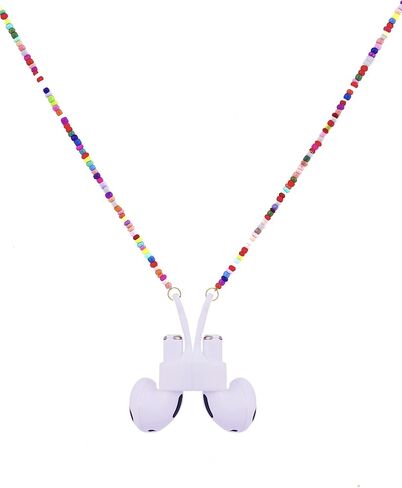 EGEN خرز بذور زجاجي ملون مغناطيسي مضاد للضياع، سلسلة سلسلة سلسلة لـ Airpods Pro1 2 3، 72 سم (خرز بذور زجاجية ملونة) in Kuwait