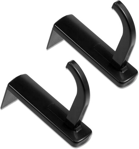 2pcs Monitor Headphone Stand Hook Headset Holder Hanger Adhesive Gaming Earphones Hanger Stick-on Support for Computer Over Ear Earphone Monitor Screen Edge Wall Mount Gaming Desk Accessories in Saudi Arabia