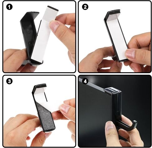 2pcs Monitor Headphone Stand Hook Headset Holder Hanger Adhesive Gaming Earphones Hanger Stick-on Support for Computer Over Ear Earphone Monitor Screen Edge Wall Mount Gaming Desk Accessories in Saudi Arabia