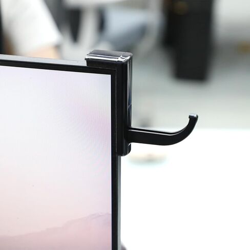 2pcs Monitor Headphone Stand Hook Headset Holder Hanger Adhesive Gaming Earphones Hanger Stick-on Support for Computer Over Ear Earphone Monitor Screen Edge Wall Mount Gaming Desk Accessories in Saudi Arabia