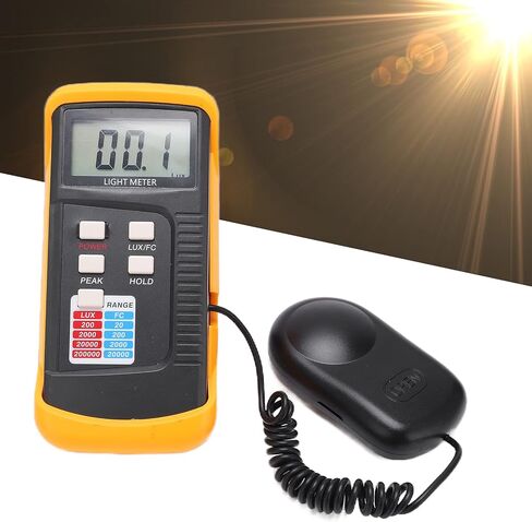 LX1330B Digital Illuminance Light Meter, 0.1~200000 Measurement Range Lux Meter Photometer, Handheld Illuminance Luminometer in Saudi Arabia