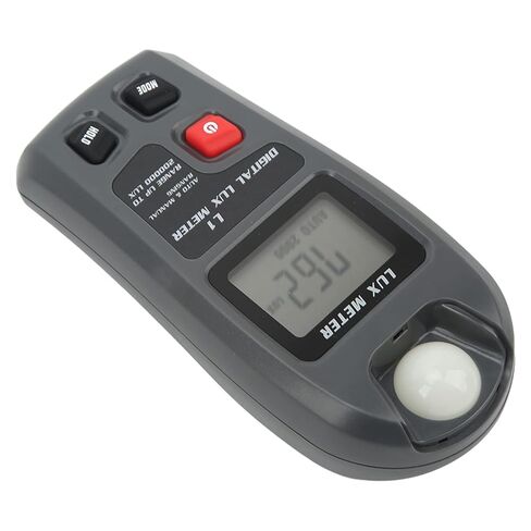 Digital Light Meter, Illuminance Sensor, 0.1‑200000lx, 0.01‑20000 Fc, Record Function, Portable Design, Easy, Large LCD Display, Auto Shutdown, Battery NOT Included, ABS in Saudi Arabia