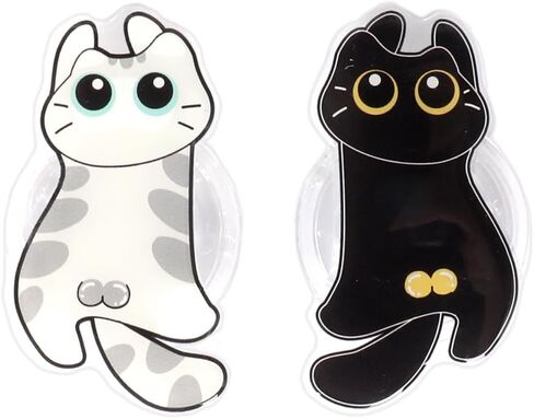 2 PCS Phone Grip with Expanding Kickstand, Cat Phone Ring Holder Stand, 360 Rotation Adjustable Phones Case Finger Grip Stand for Tablet and Case in Saudi Arabia