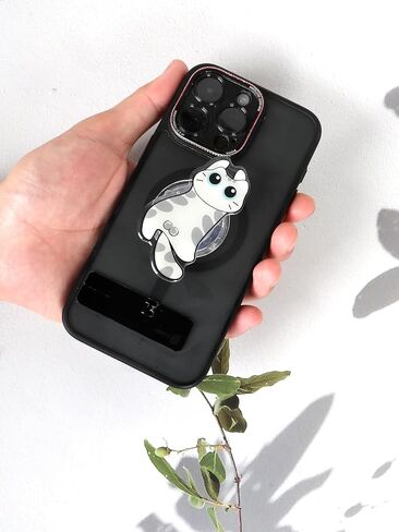 2 PCS Phone Grip with Expanding Kickstand, Cat Phone Ring Holder Stand, 360 Rotation Adjustable Phones Case Finger Grip Stand for Tablet and Case in Saudi Arabia