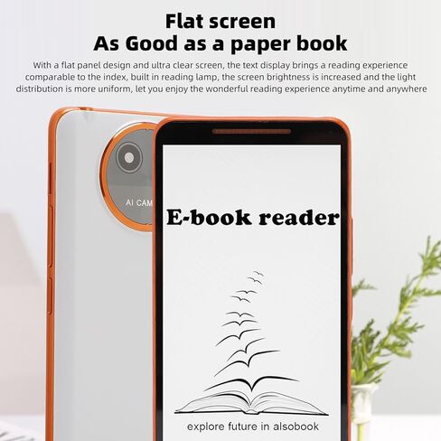 5.7 Inch E Book Reader, WiFi Android 8.1 Touchscreen EReader, Capacitive Screen PDF Reader with Handwriting Board, 1GB 8GB Storage in Saudi Arabia