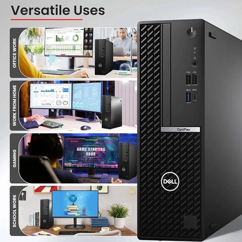 كمبيوتر مكتبي طراز OptiPlex 5080 SFF من Dell - Intel Core i5-10500 الجيل العاشر 3.10 جيجا هرتز - ذاكرة وصول عشوائي DDR4 سعة 16 جيجابايت - محرك أقراص SSD سعة 512 جيجابايت - لوحة مفاتيح وماوس - شبكة WiFi مدمجة - منافذ DisplayPorts - كمبيوتر شخصي للأعمال - W in Kuwait