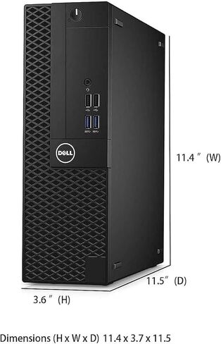 كمبيوتر مكتبي Dell Optiplex 3050 SFF | كور i5-7500 4 كور| ذاكرة وصول عشوائي DDR4 سعة 8 جيجابايت | 256 جيجا اس اس دي | يو اس بي واي فاي + بلوتوث | ويندوز 11 برو | لوحة المفاتيح والماوس (متجدد) in Kuwait