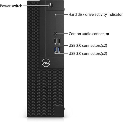 كمبيوتر مكتبي Dell Optiplex 3050 SFF | كور i5-7500 4 كور| ذاكرة وصول عشوائي DDR4 سعة 8 جيجابايت | 256 جيجا اس اس دي | يو اس بي واي فاي + بلوتوث | ويندوز 11 برو | لوحة المفاتيح والماوس (متجدد) in Kuwait