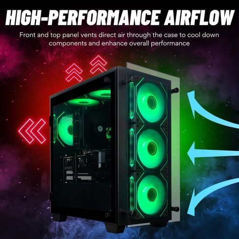 جهاز كمبيوتر ستراتوس مايكرو المكتبي المُمكّن - AMD Ryzen 7 5700G، ذاكرة وصول عشوائي DDR4 سعة 16 جيجابايت، محرك أقراص NVMe SSD سعة 1 تيرابايت، واي فاي، رسومات راديون مدمجة، Windows 11 Pro - ألعاب، أعمال، طالب، كمبيوتر مكتبي in Saudi Arabia