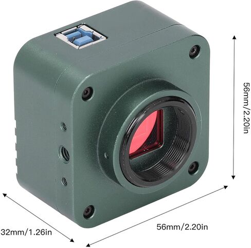 العدسة الإلكترونية HY-900C عدسة تكبير 0.5X محول 30 مم محول 30.5 مم تسجيل 4K دقة الصورة 8 ميجابكسل العدسة الإلكترونية كاميرا مجهر USB3.0 كاميرا مجهر صناعية in Kuwait