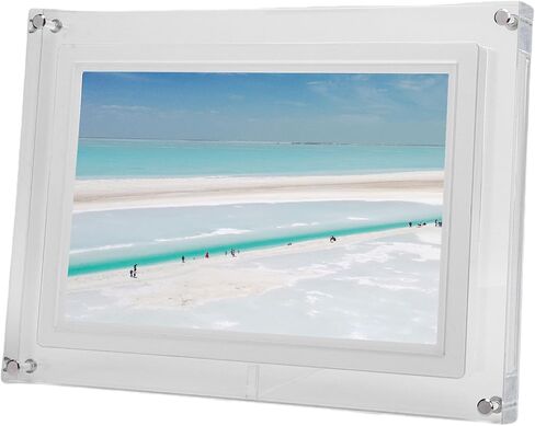 إطار صور رقمي Focket، 10.1 بوصة 1280x800 إطار صور ذكي واي فاي يدور تلقائيًا، صورة إلكترونية مع تطبيق VPHOTO لمشاركة العائلة in Kuwait