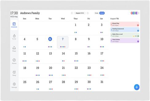 إطار صور رقمي من fosa، إطار رقمي بشاشة تعمل باللمس مقاس 15.4 بوصة مع مزامنة WiFi في الوقت الحقيقي للجداول الزمنية، واستعادة الصور بالذكاء الاصطناعي، لعرض الصور المنزلية (قابس الولايات المتحدة) in Kuwait