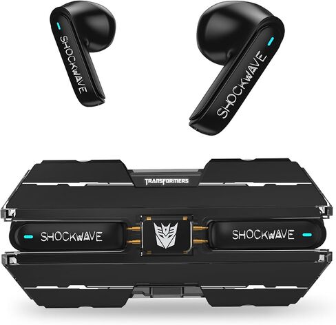 سماعات رأس Transformers Optimus Prime الرسمية بتقنية Bluetooth 5.4 وسماعات أذن لاسلكية مع ميكروفون إلغاء الضوضاء ENC | حافظة وسائد أذن مصنوعة من خليط معدني متين | صوت غامر للألعاب والتنقل | أزرق in Kuwait